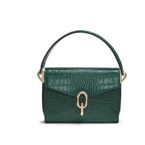 Anine Bing Mini Colette in Emerald green.